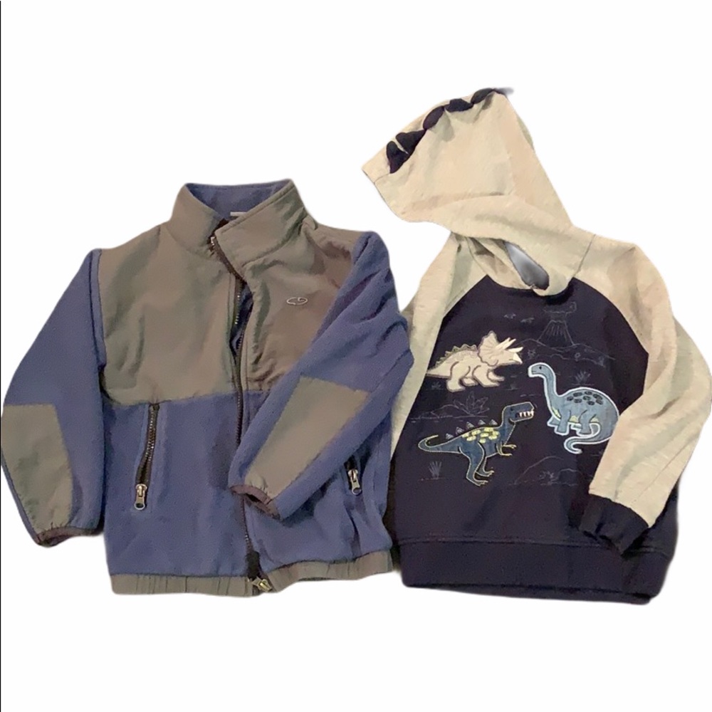 Boys 4T lot - jacket and hooded sweatshirt